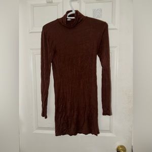 Turtleneck sweater dress